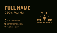 Wild Bull Ranch Business Card Image Preview