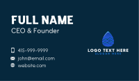 Sea Wave Droplet Business Card Image Preview