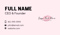Feminine Lips Kiss Business Card Image Preview