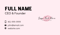 Feminine Lips Kiss Business Card Design