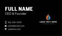 Ice Crystal Flame  Business Card Image Preview