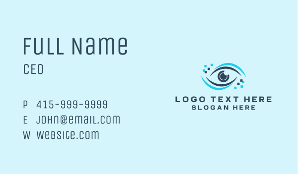 Digital Eye Technology Business Card Design Image Preview
