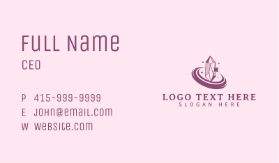 Shining Crystal Jewelry Business Card Image Preview