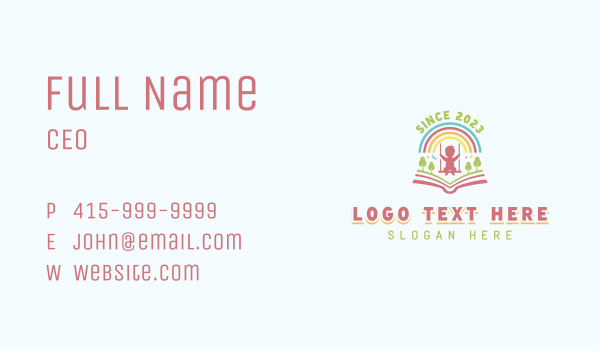 Child Welfare Education Business Card Design Image Preview