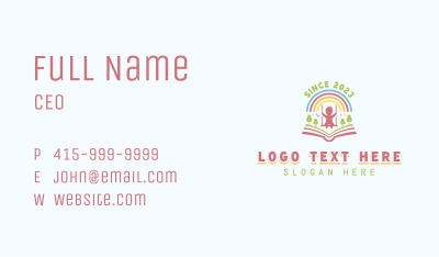 Child Welfare Education Business Card Image Preview