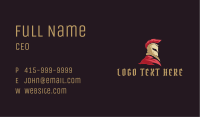 Spartan Warrior Mascot Business Card Image Preview