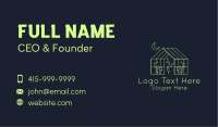Greenhouse Garden Outline  Business Card Image Preview