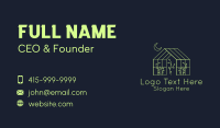 Greenhouse Garden Outline  Business Card Design