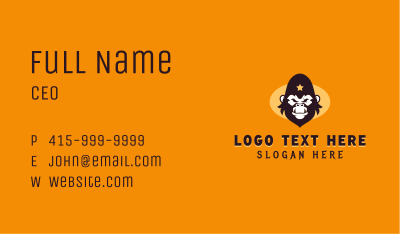 Gorilla Ape Gamer Clan Business Card Image Preview