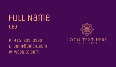 Decorative Moroccan Tile Business Card Image Preview