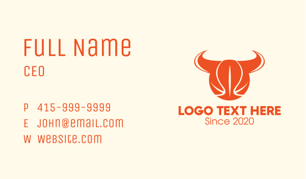 Basketball Horns Business Card Design Image Preview