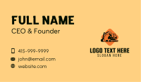 Construction Excavator Machine  Business Card Image Preview