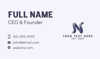 Web Developer Letter N  Business Card Image Preview