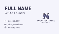 Web Developer Letter N  Business Card Preview