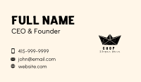 Black Rustic Paper Boat Business Card Image Preview