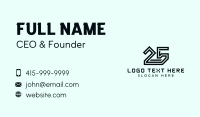 Company Commemoration Number 25 Business Card Preview