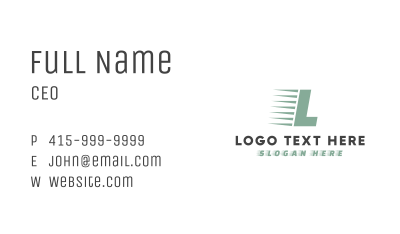 Logistics Freight Express Business Card Image Preview