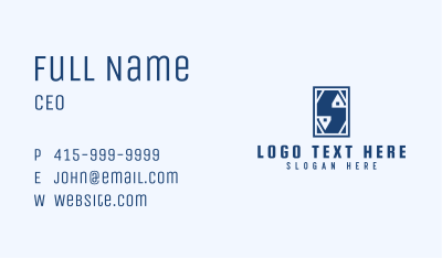 Home Roof Letter S Business Card Image Preview