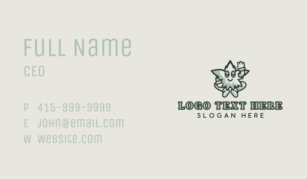 Cannabis Leaf Marijuana Business Card Design Image Preview