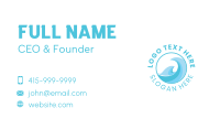 Blue Water Wave Business Card Preview