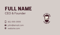 Male Beard Barbershop Business Card Design
