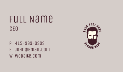 Male Beard Barbershop Business Card Image Preview