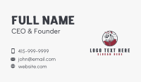 Angry Dog Mascot Business Card Image Preview