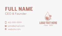 Rose Essential Oil  Business Card Design