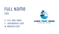 Blue Summer Island Business Card Image Preview