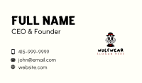 Smiling Skull Hat Business Card Design