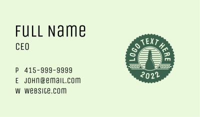 Hipster Brew Beer  Business Card Image Preview