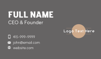 Generic Circle Business Business Card Preview