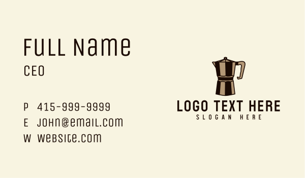 Coffee Maker Appliance  Business Card Design Image Preview