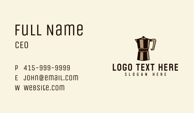 Coffee Maker Appliance  Business Card Image Preview