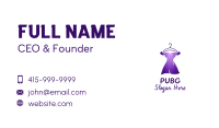 Purple Formal Dress Business Card Image Preview