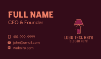 Wine Lampshade Bar Business Card Image Preview