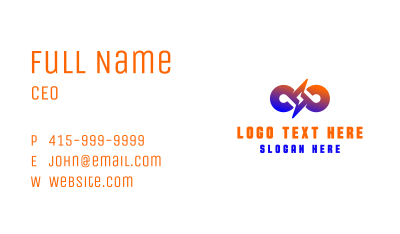 Bolt Loop Energy Business Card Image Preview