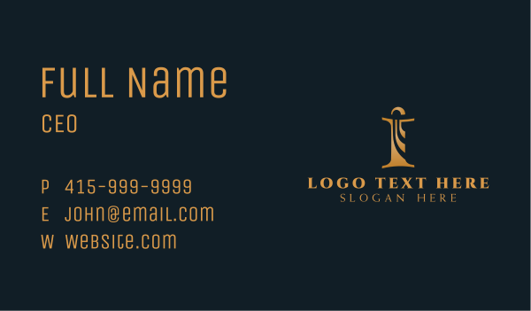 Gold Elegant Boutique Business Card Design Image Preview