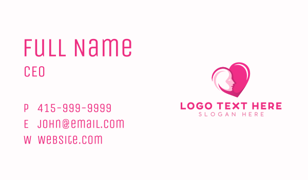 Human Heart Counseling Business Card Design Image Preview