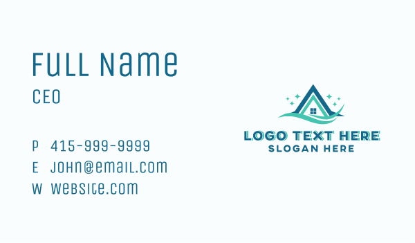 Home Cleaning Sanitation Business Card Design Image Preview