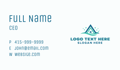 Home Cleaning Sanitation Business Card Image Preview