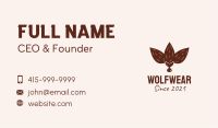 Brown Almond Nut Business Card Image Preview
