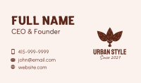 Brown Almond Nut Business Card Image Preview