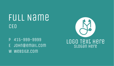 Medical Stethoscope  Business Card
