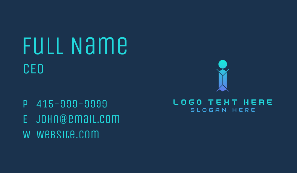 Cyber Tech Programming Business Card Design Image Preview