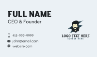 Mullet Masculine Haircut Business Card Preview