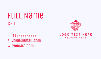 Cultural Decorative Skull  Business Card Image Preview