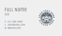 Gray Home Mansion Business Card Image Preview