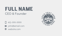 Gray Home Mansion Business Card Image Preview