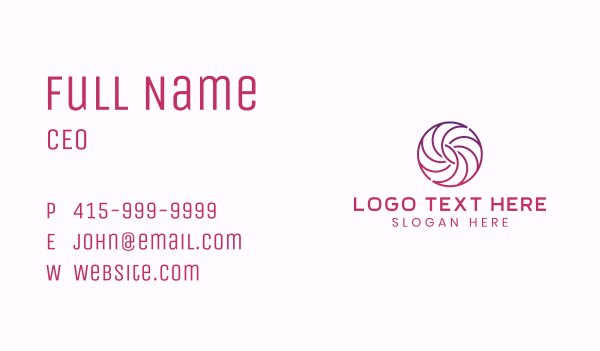 Gradient Spiral Agency  Business Card Design Image Preview